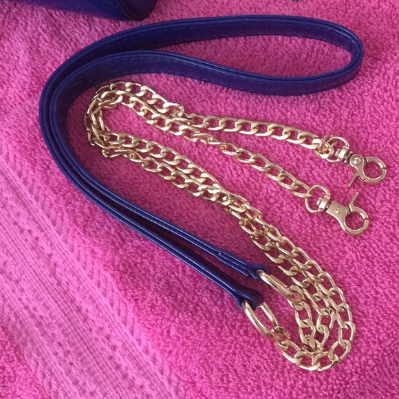 La Terre: Precious Lil Blue Hand Bag W/Bling - Picture 7 of 7